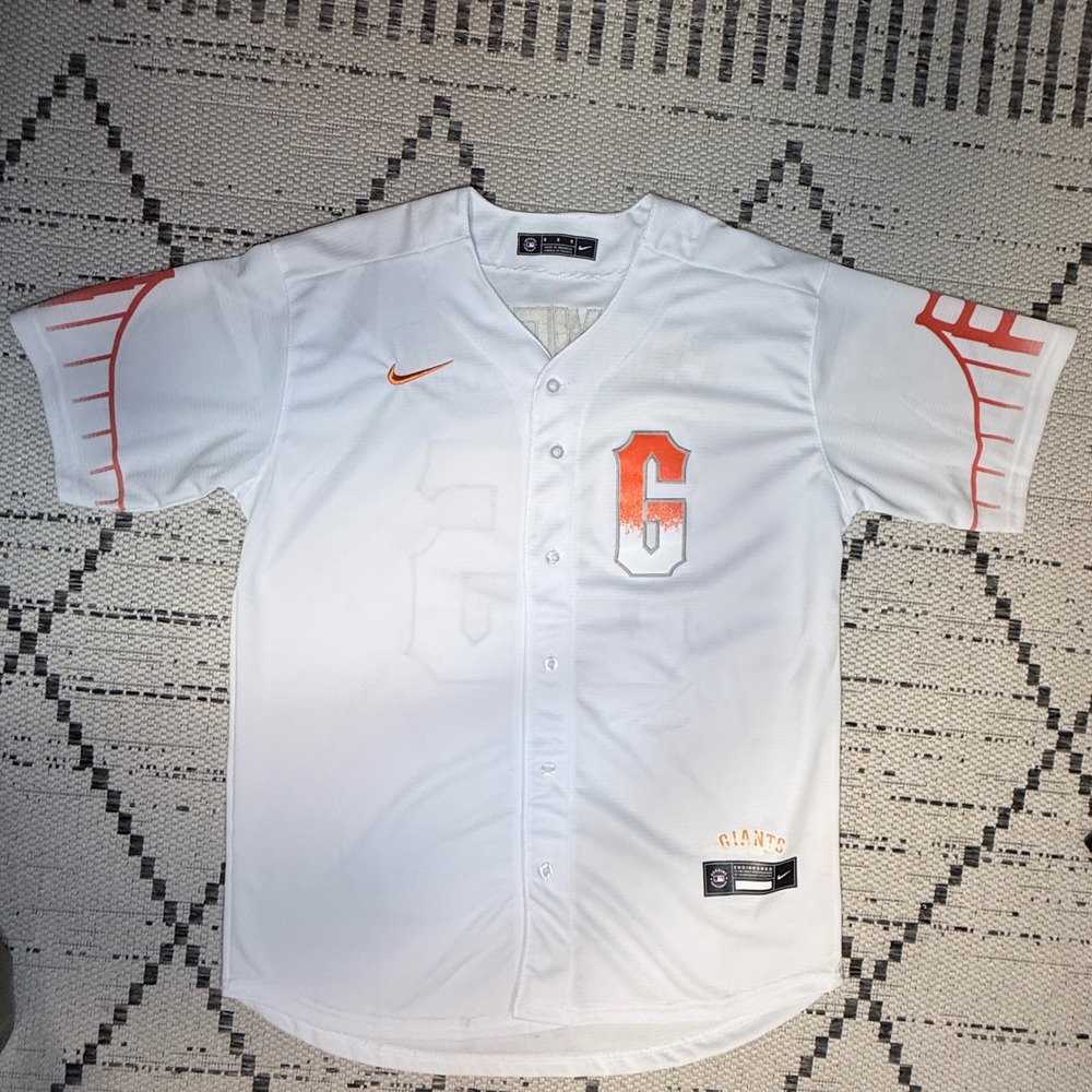 San Francisco Giants Brandon Crawford #35 Nike MLB Jersey – White – Men's Medium